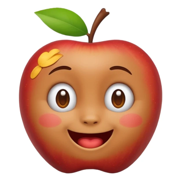 Labubu character as an emoji, simple and expressive, apple style sticker