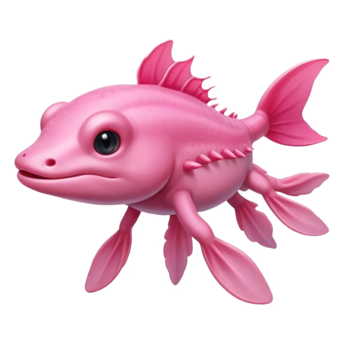 A high-resolution digital illustration of a of an axolotl sticker
