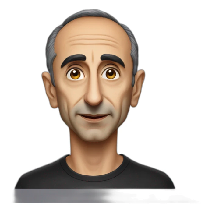 Eric Zemmour avec un nez de sorcière sticker