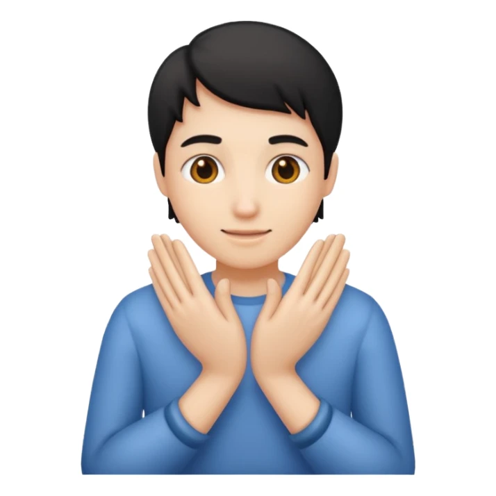 Quelqu’un qui se frotte les mains sticker