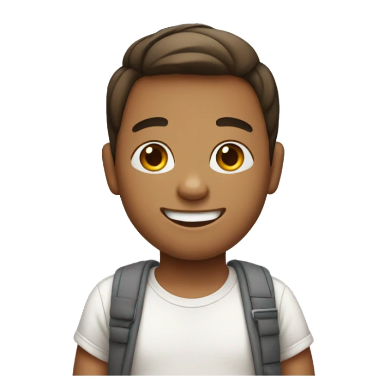 smiling boy in casual setting but pregnant sticker