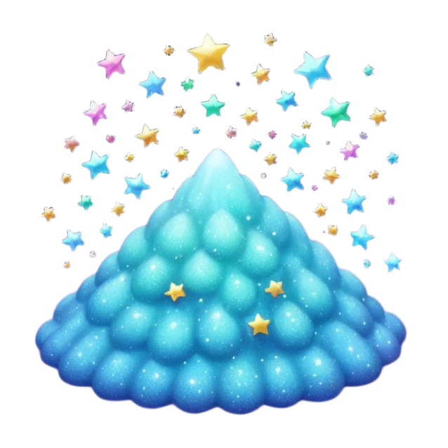 tiny sparkling glitter dust scattered in the air, shining brightly, floating and spreading. Glossy, smooth, soft shadows, white background.



 sticker