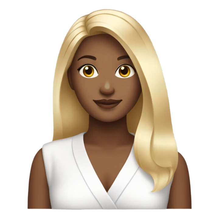 Girl blonde in spa salon sticker