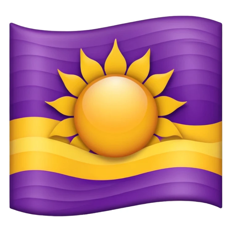 FLAG OF HISPANIC PEOPLE 🏳️💜☀️💜🏳️ sticker