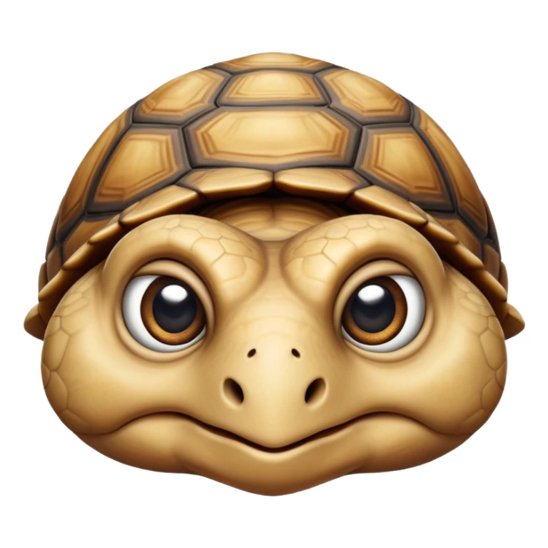 cinematic-tortoise-realistic--emoji,,-wrinkled-wise-face-peering-ahead-with-calm-determination,-cute large-eyes-reflecting-centuries of wisdom, sticker
