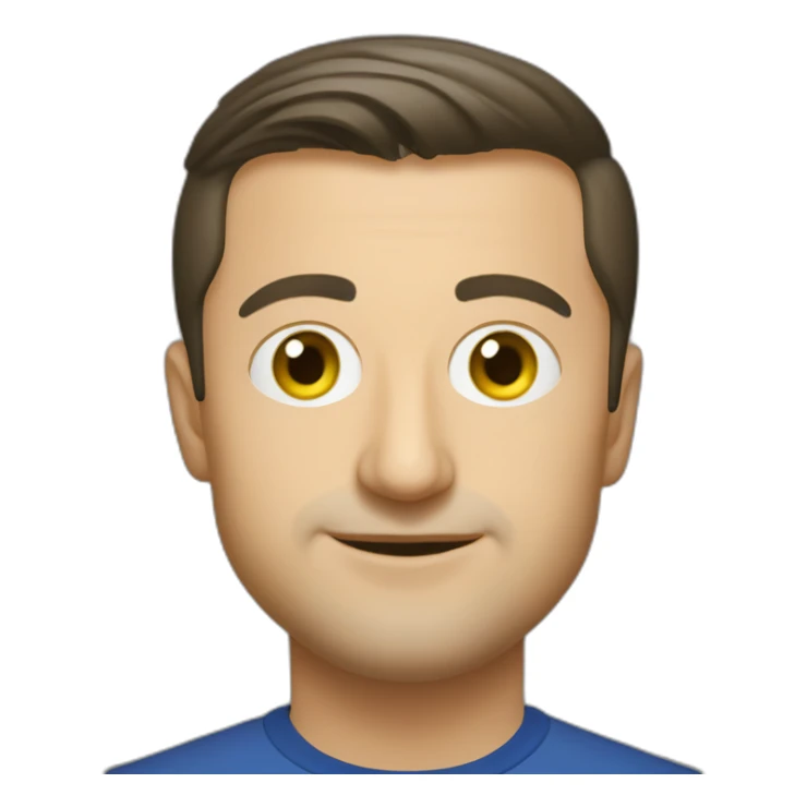 Volodimir Zelenskyy with kipah sticker