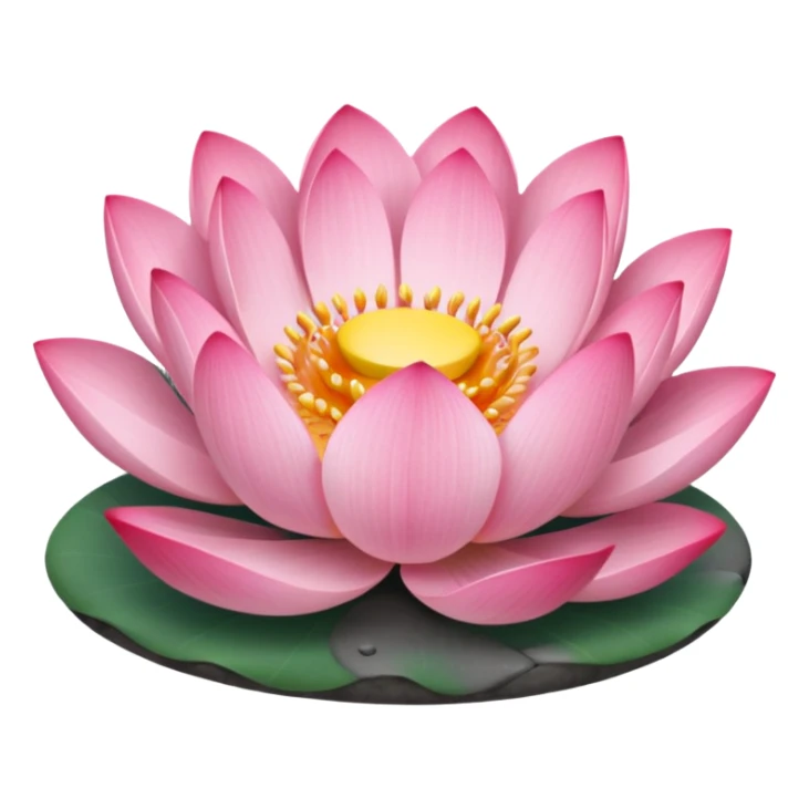 lotus flower with balanced stones sticker