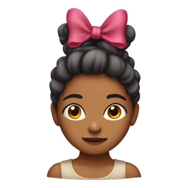 girl with a bow sticker