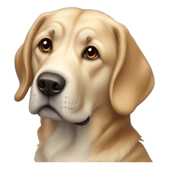 Chien croisé épagneul breton et labrador sticker