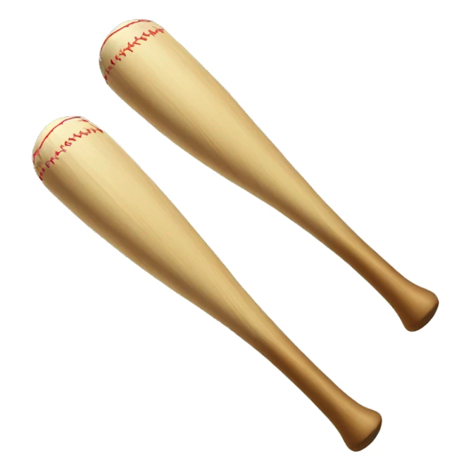 baseball bat in the style of android emojis sticker