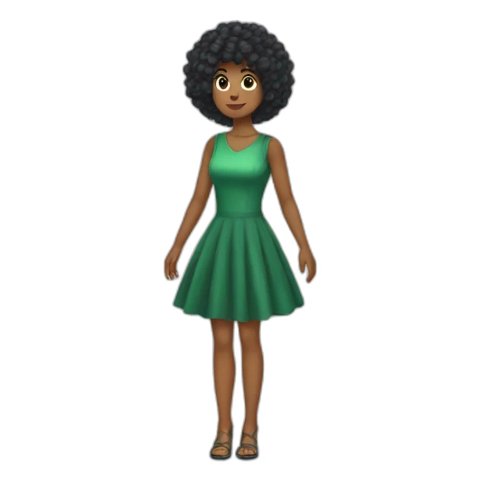 persona con el pelo negro vestido de dinosaurio sticker