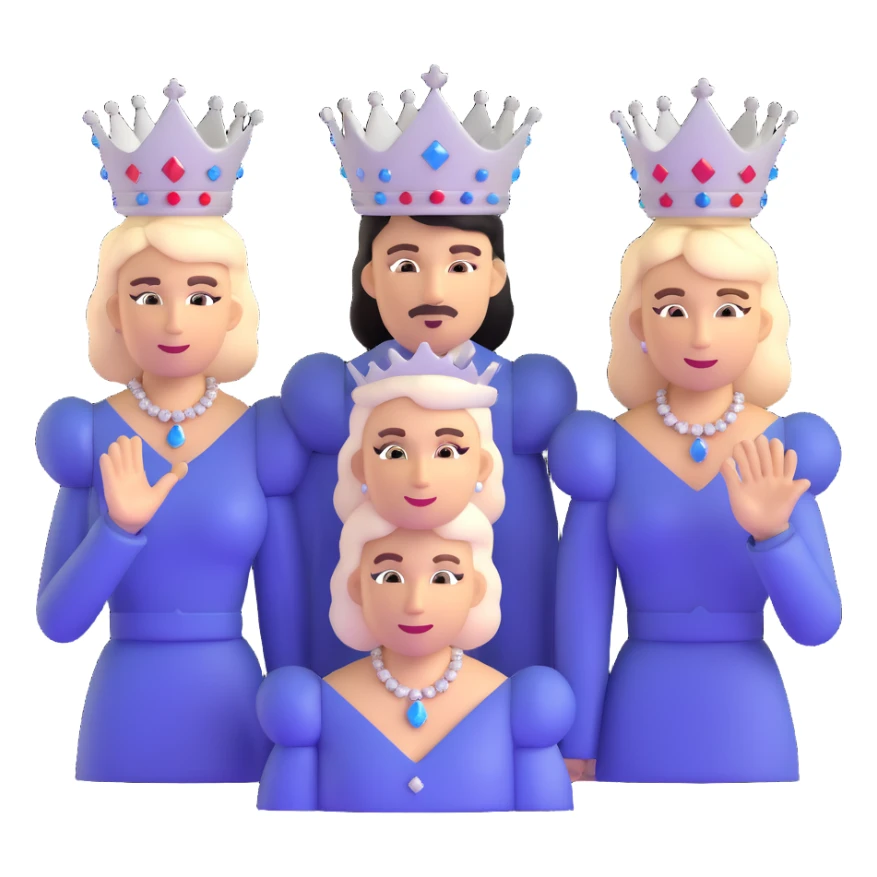 Queen band members in Bohemian Rhapsody diamond formation faces in darkness sticker