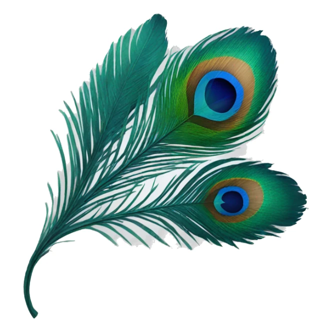 Peacock feather  sticker