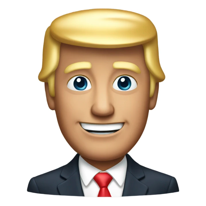 trump is smile sticker