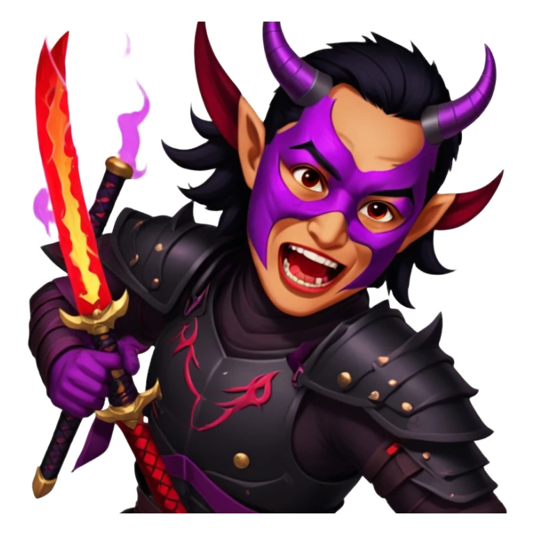Demon-Horned Warrior sticker