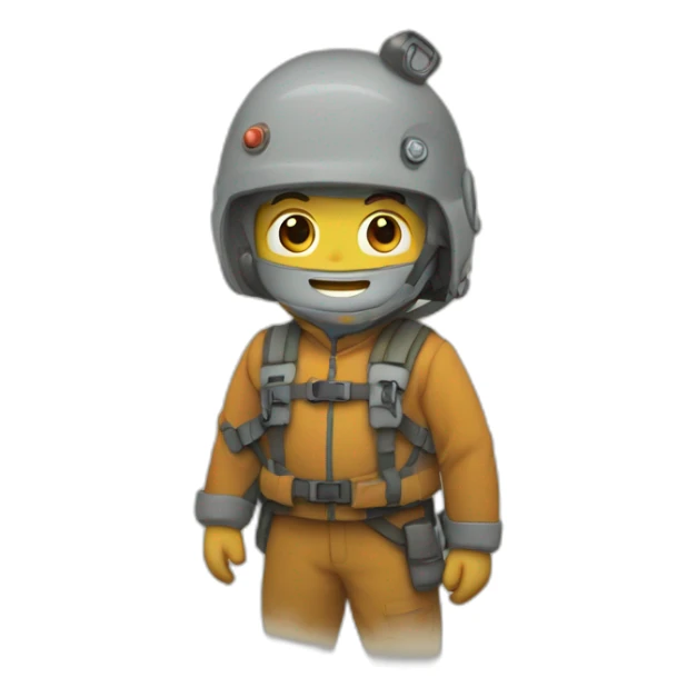 Funambule sur un fils au dessus d'une montagne sticker