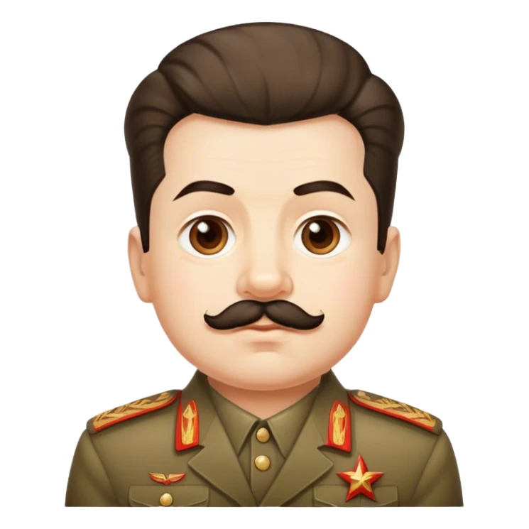 Stalin, cute, babyu face sticker