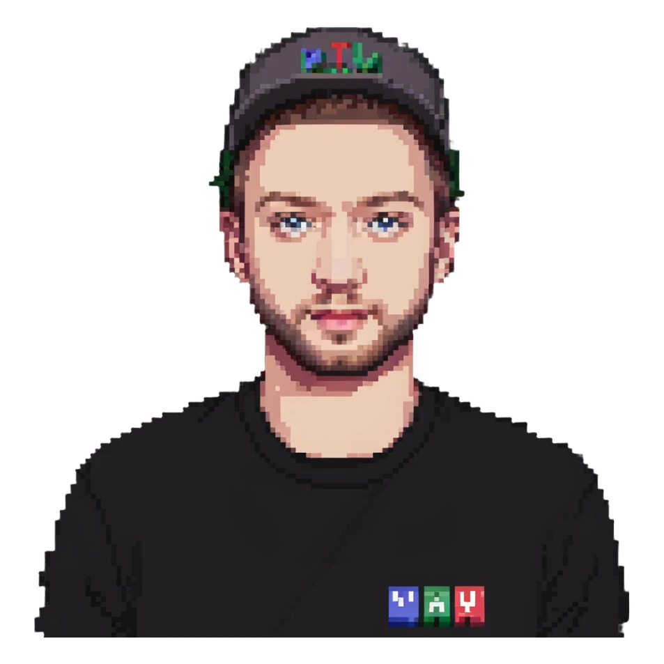 Justin Timberlake lookalike saying 'MAY' sticker