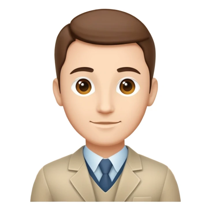 Design a minimalistic, friendly avatar icon representing Theirry, an AI therapist. The icon should feel calm, professional, and emotionally supportive—like a gentle, approachable guide. Use soft shapes, neutral or calming tones, and avoid overly robotic or cartoonish features. No sharp lines or expressions—just a warm, composed face that evokes trust, care, and emotional presence.

Make it abstract or human-inspired, but keep it simple, elegant, and web-friendly. sticker