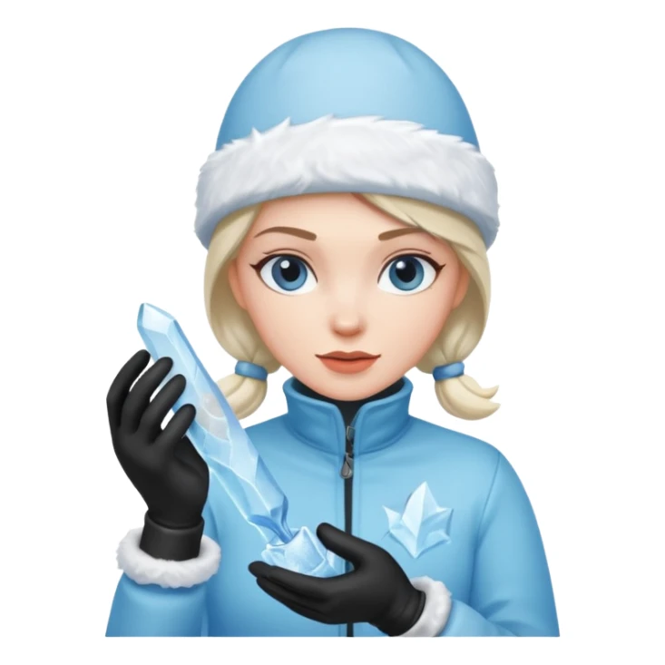 Ice Sculptor woman sticker