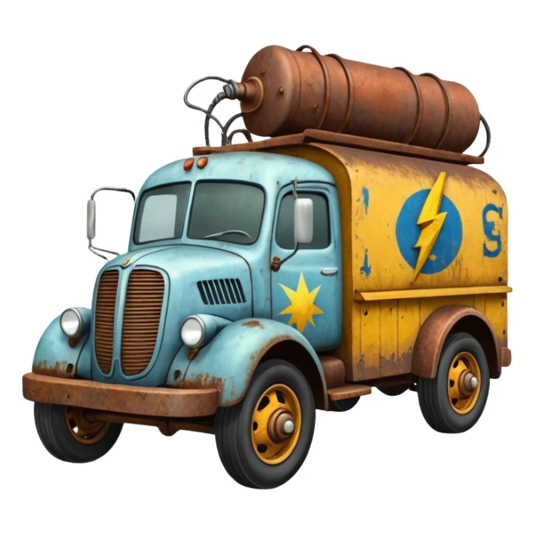  Mr. Creepy Freeze’s Lightning Bug busters exterminators antique long wheelbase moving truck  sticker