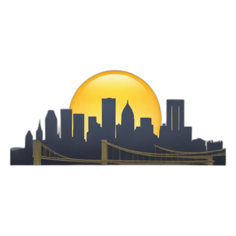 Pittsburgh skyline sticker