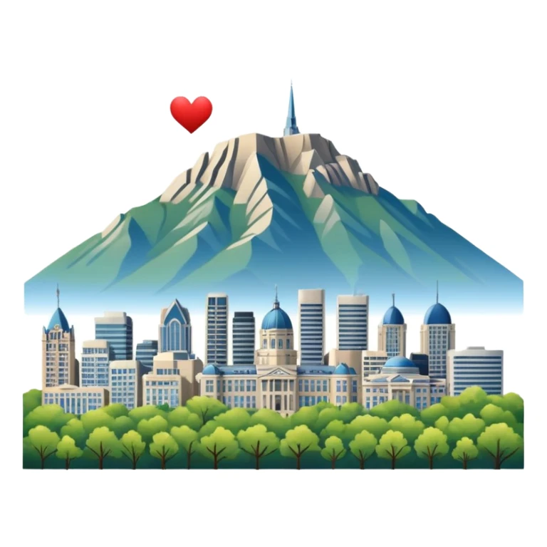 Montreal skyline with Mount Royal and iconic buildings sticker