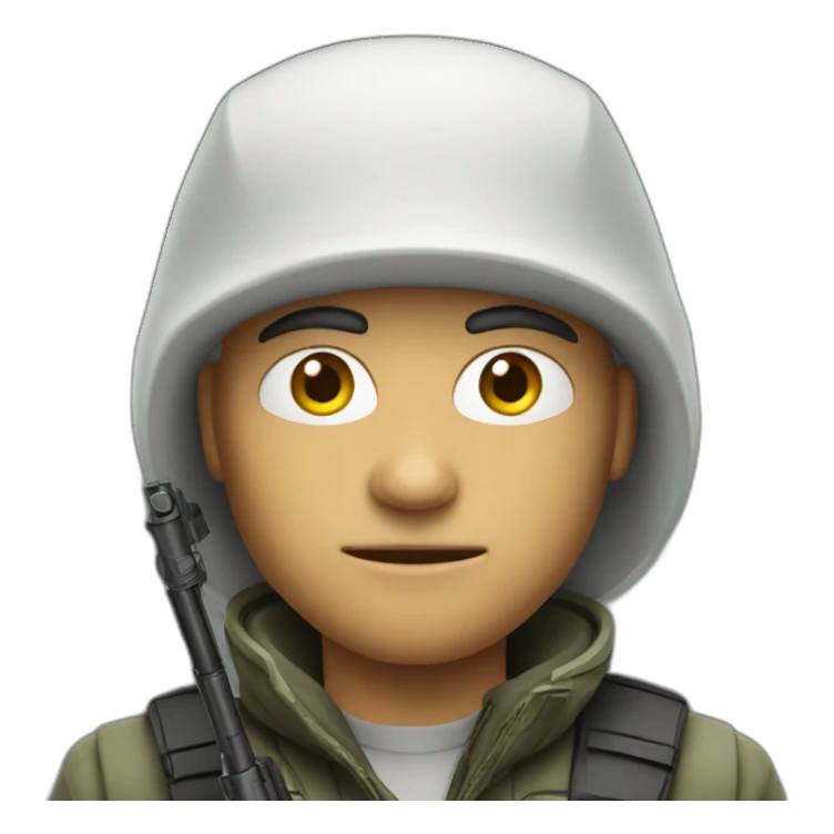 white sniper sticker