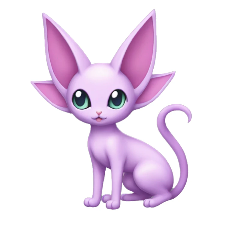 Kawaii Mew-Espeon-Pokémon full body sticker