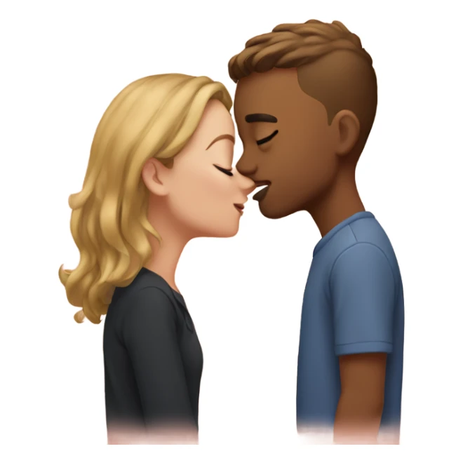 Bailee and Owen kissing sticker