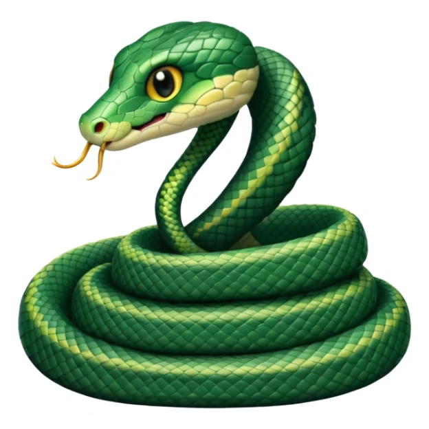 Baby snake in black pajamas with white piping  sticker