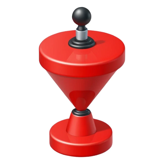 quiz buzzer, isometric style, Twemoji icon style sticker