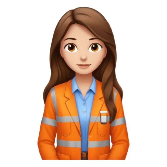 beautiful girl with long brown hair constructing new lounge room sticker