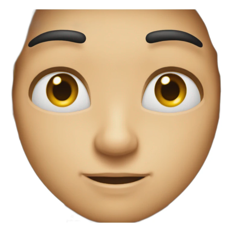 Emoji qui prend une photo avec un sourcil levé sticker
