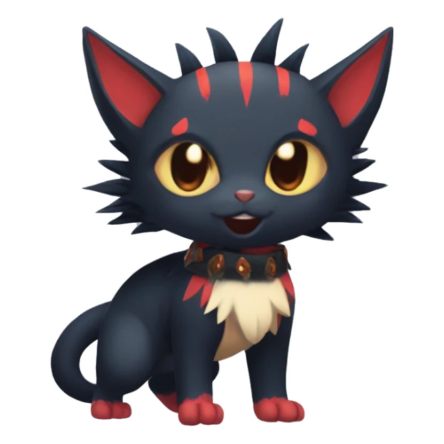  Kawaii Edgy Cool Beautiful Nargacuga-Litten full body sticker