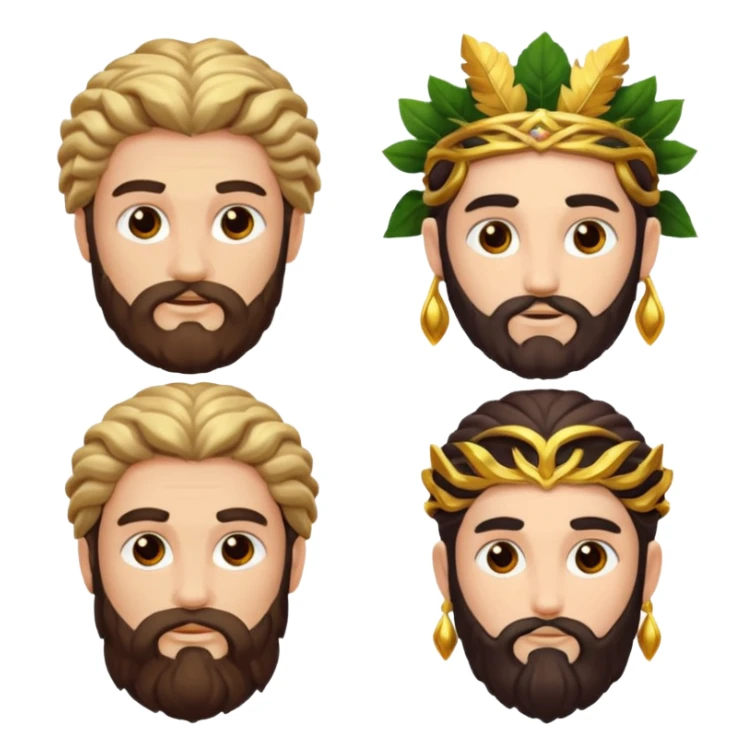dionysus, zeus, and dionysus’ mother sticker