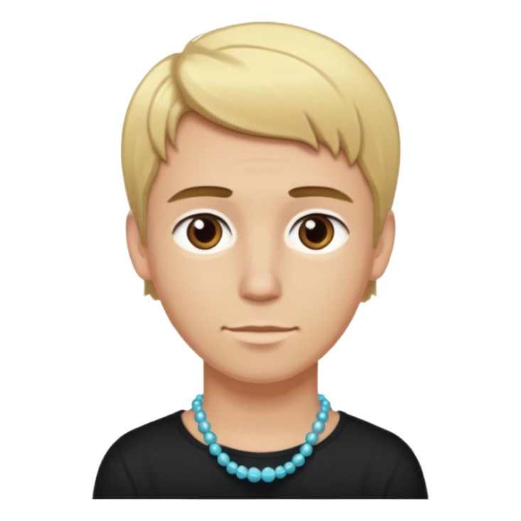 create couple emojis, tall blonde beaded guy, and short brown hair hazel eyed girl sticker