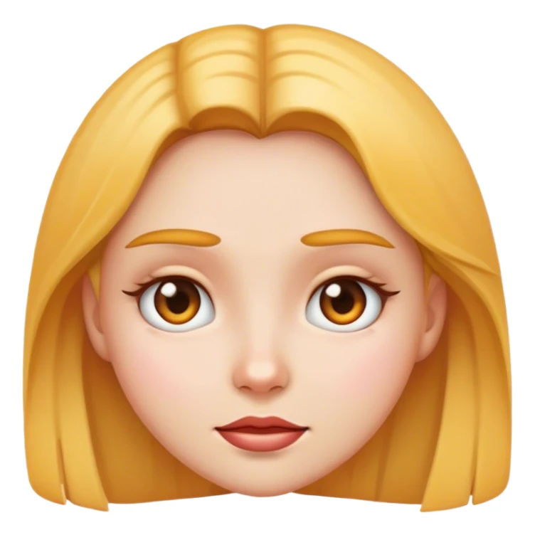 Girl face emoji sticker