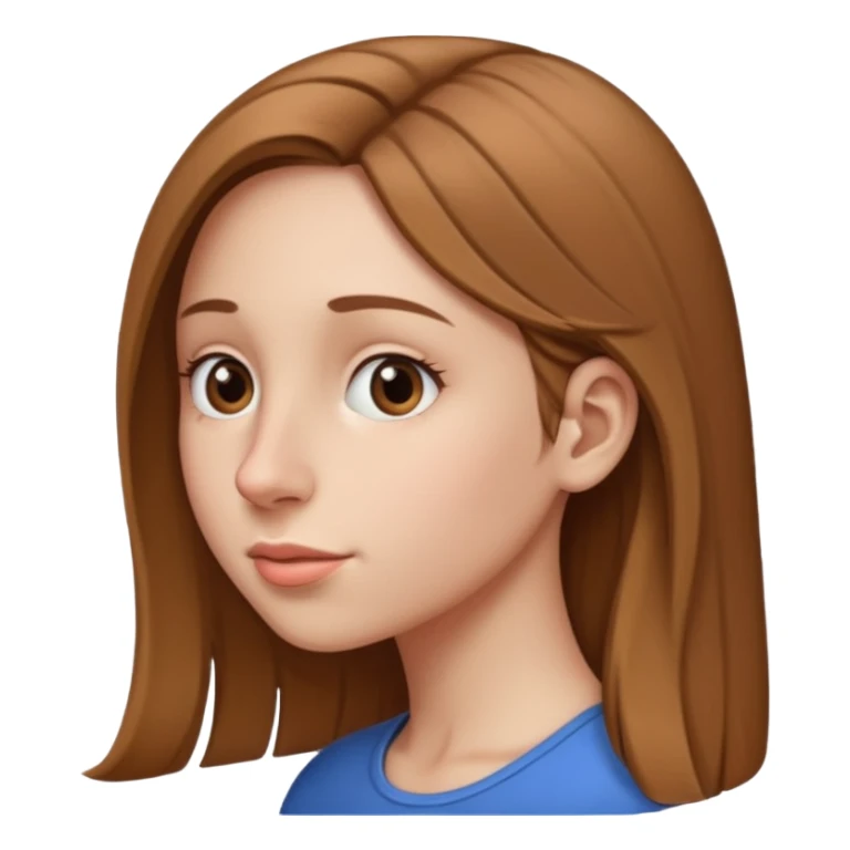 Girl with very very big Nose, side view sticker