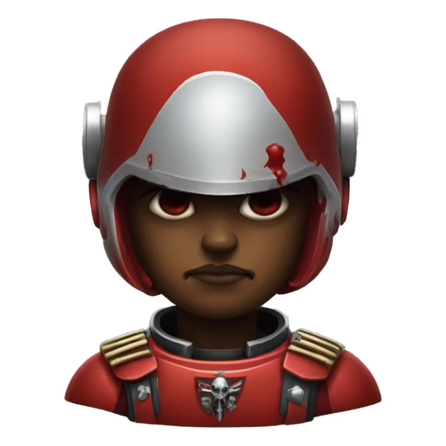 Space marine blood angel without American flag sticker