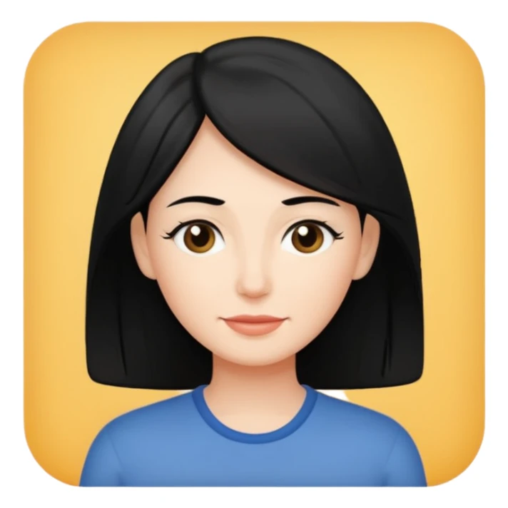 Mom with black hair saying good morning son sticker