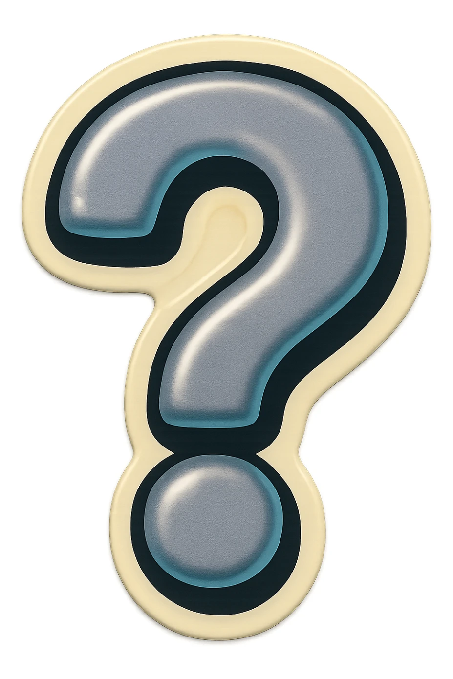 gray question mark ифвпу sticker