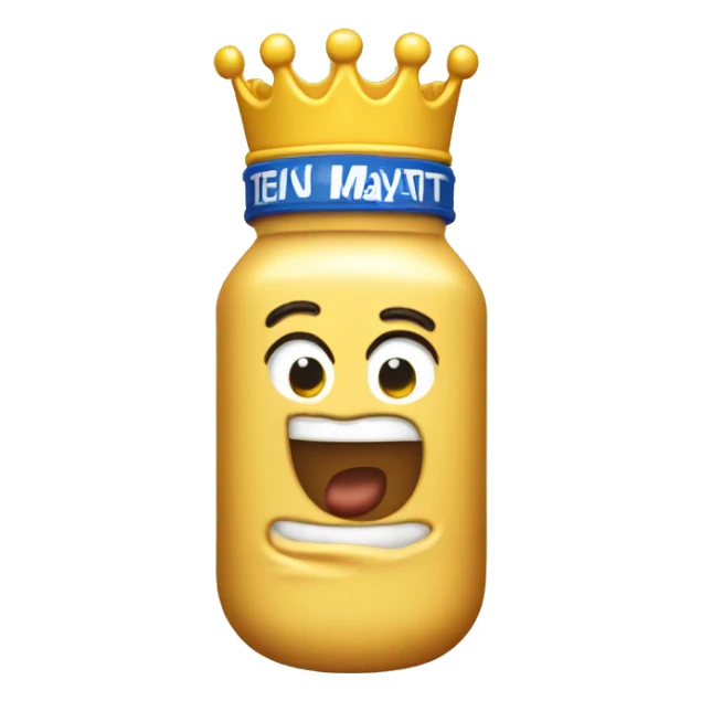 kraft mayonnaise with a crown on top sticker