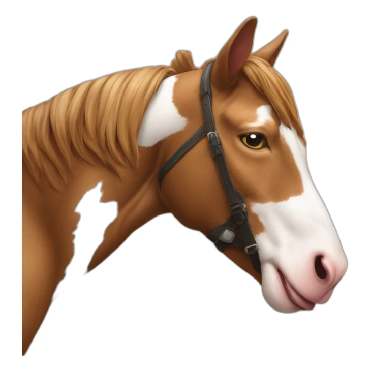 Je veux un coq sur un chat sur un chien sur un cheval sticker