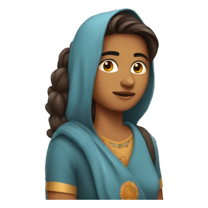 indian young adult coming back from the states sticker