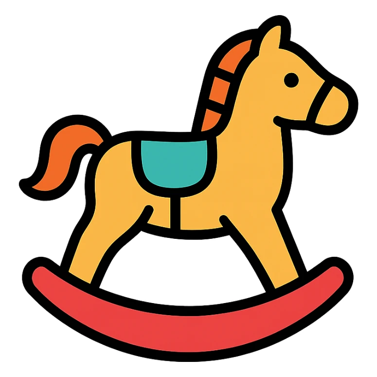 rocking horse sticker