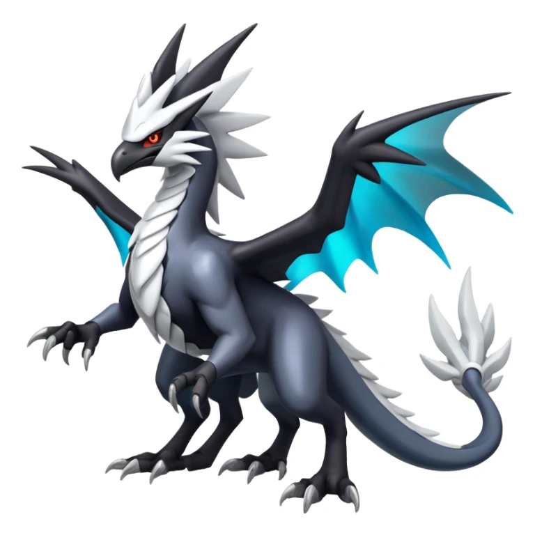 Shiny Dark Nargacuga-Zekrom-Reshiram-Silvally-Noivern-Hybrid (Full body) sticker