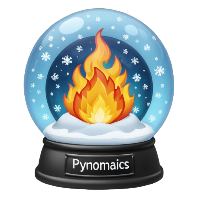 Can you make snow globes  cooperative with fire and have the text pyromaniacs  sticker