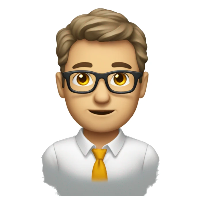 an emoji of an expert designer sticker