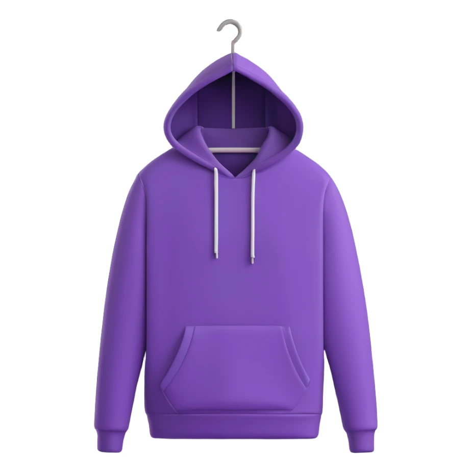 fashionable hoodie on a hanger sticker